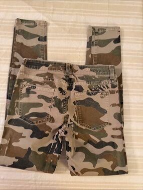 Carmar Women's Skinny Camo Jeans - Green/Brown/Black